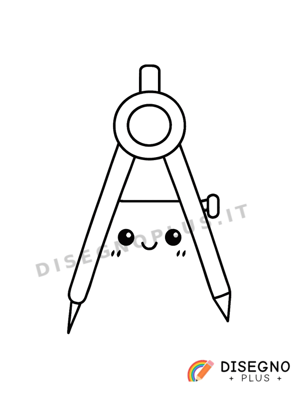 Disegno Compasso da colorare