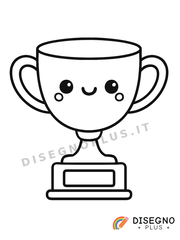 Disegno Coppe trofeo da colorare