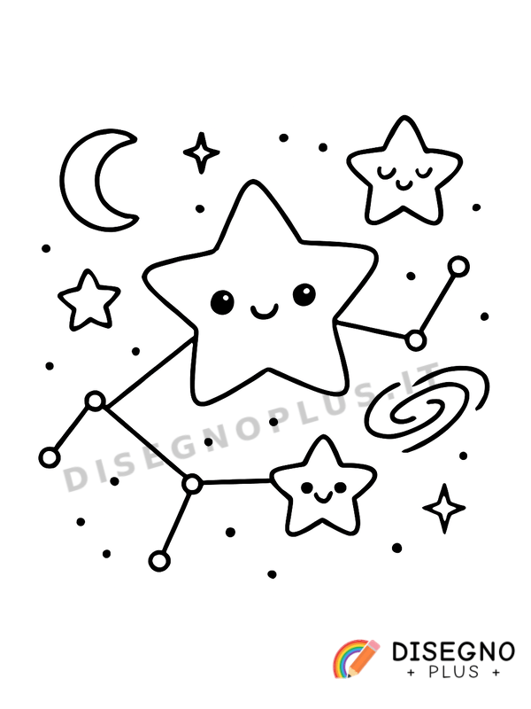 Disegno Costellazione da colorare