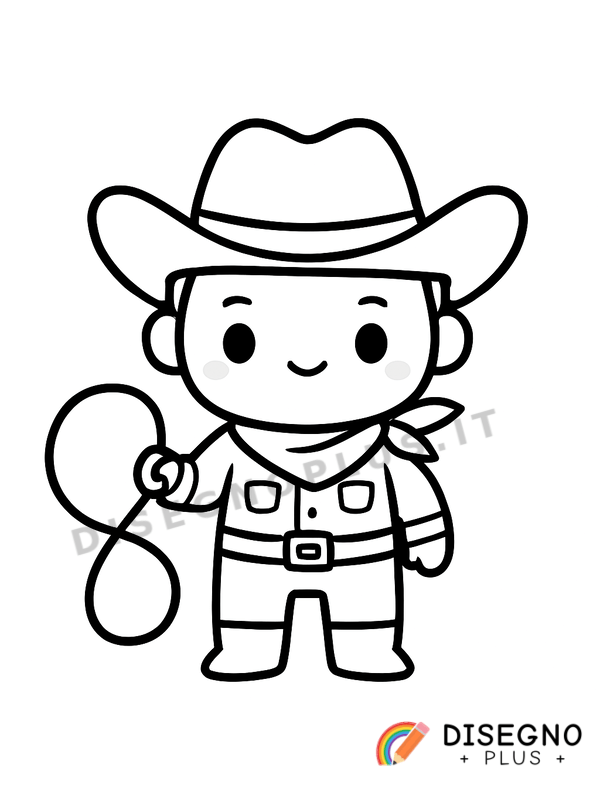 Disegno Cowboy da colorare