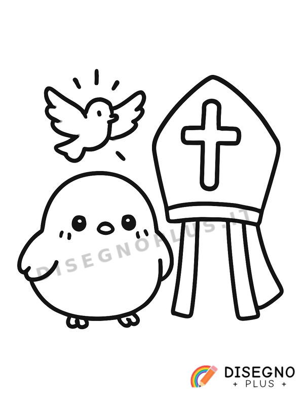 Disegno Cresima da colorare