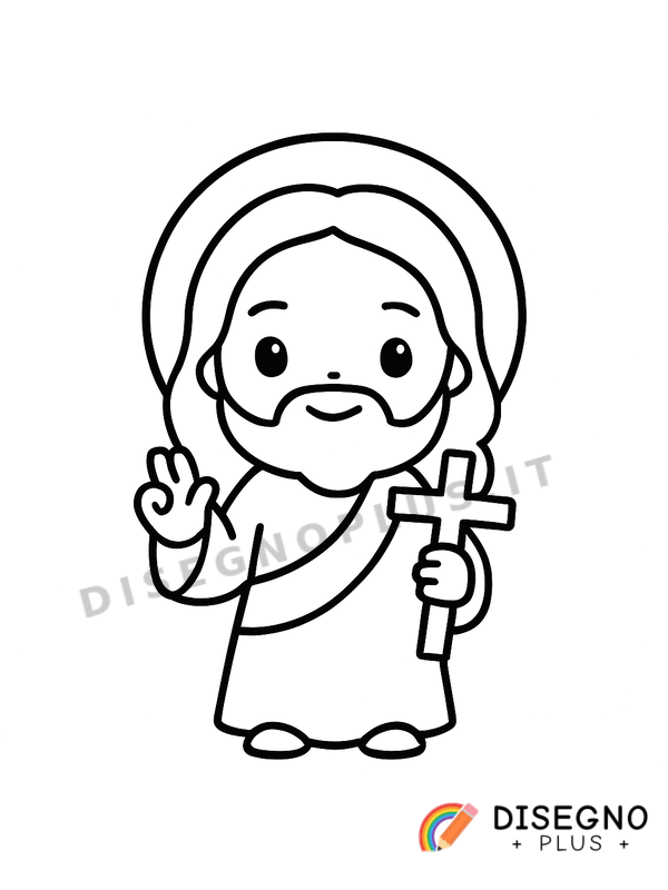 Disegno Cristiano da colorare