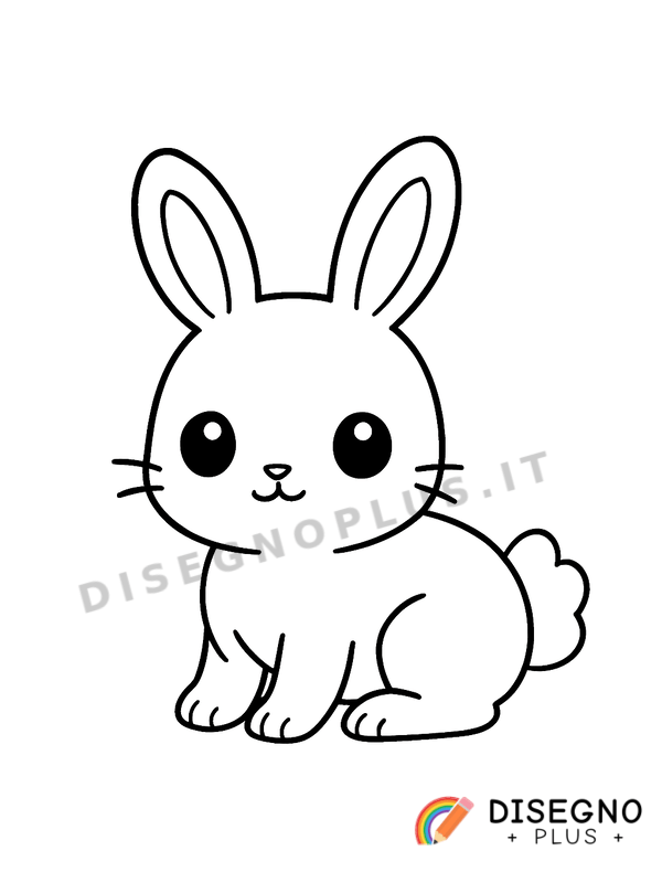 Disegno Cucciolo di lepre da colorare