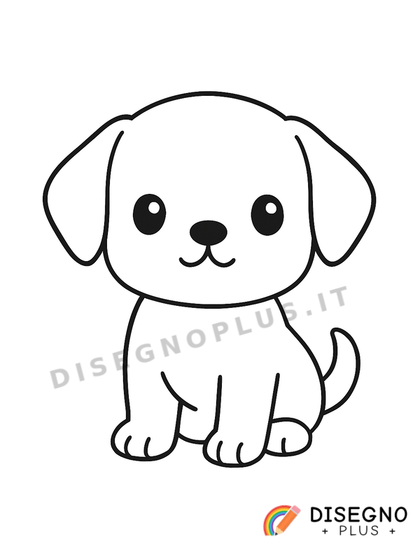 Disegno Cucciolotto che gioca con un filo   da stampare e colorare