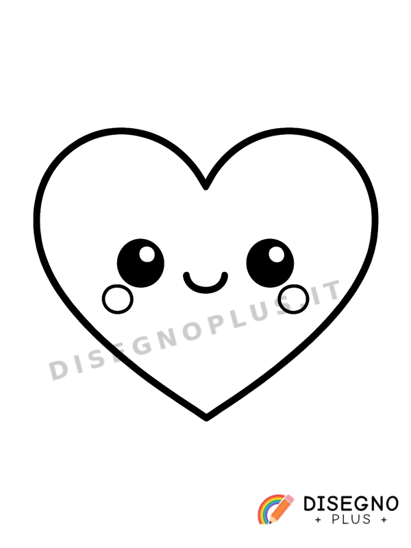 Disegno Cuore da colorare
