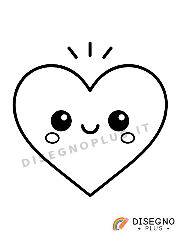 Disegno Cuoricino da colorare