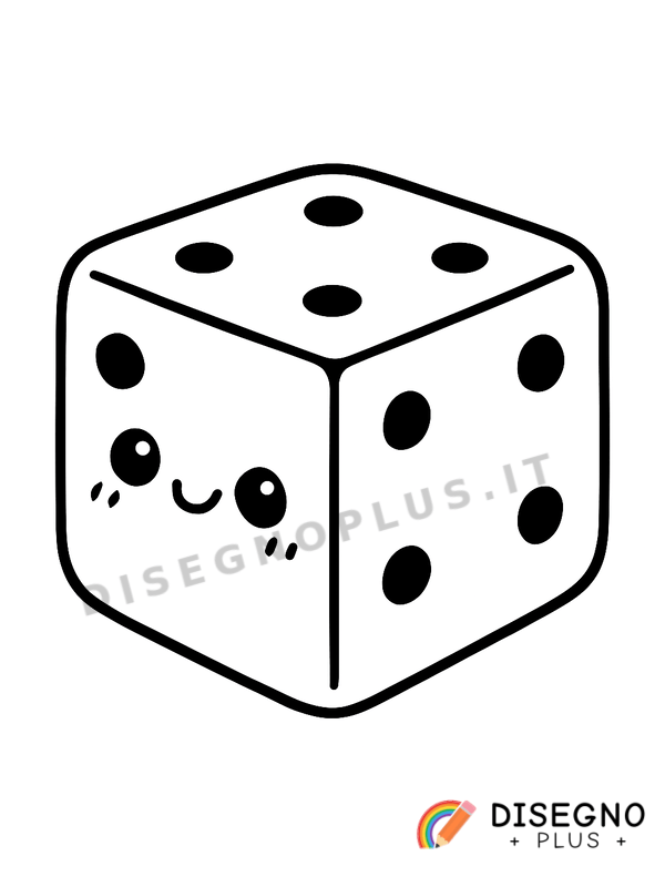 Disegno Dado da colorare