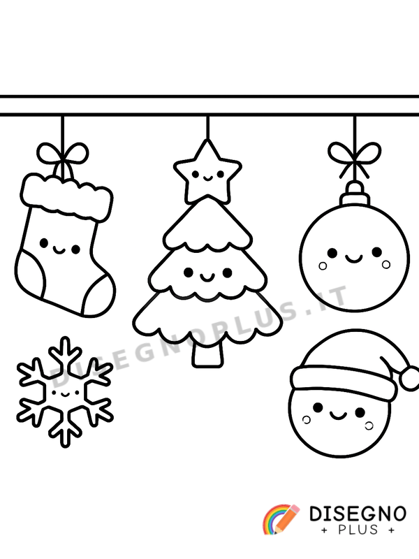 Disegno Decorazioni per finestre con neve finta   da stampare e colorare