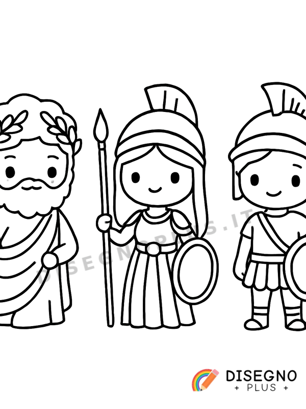 Disegno Dei di Roma da colorare