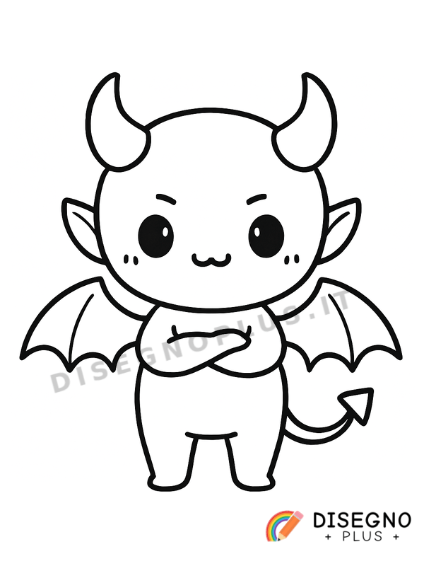 Disegno Demone da colorare