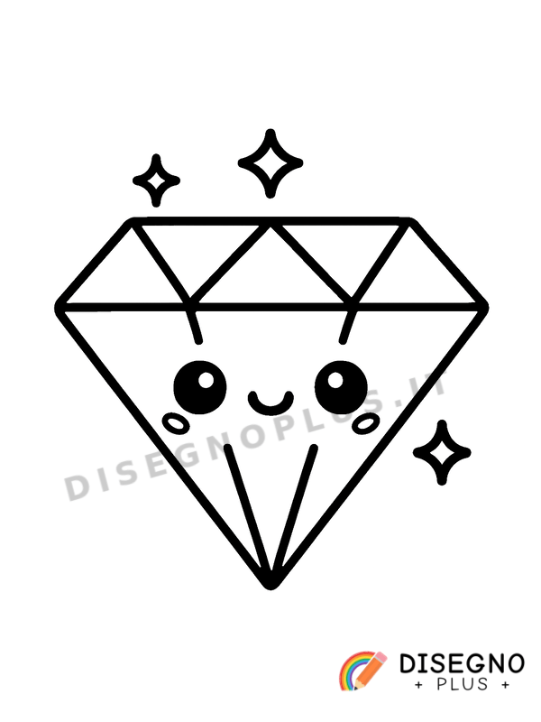 Disegno Diamante da colorare