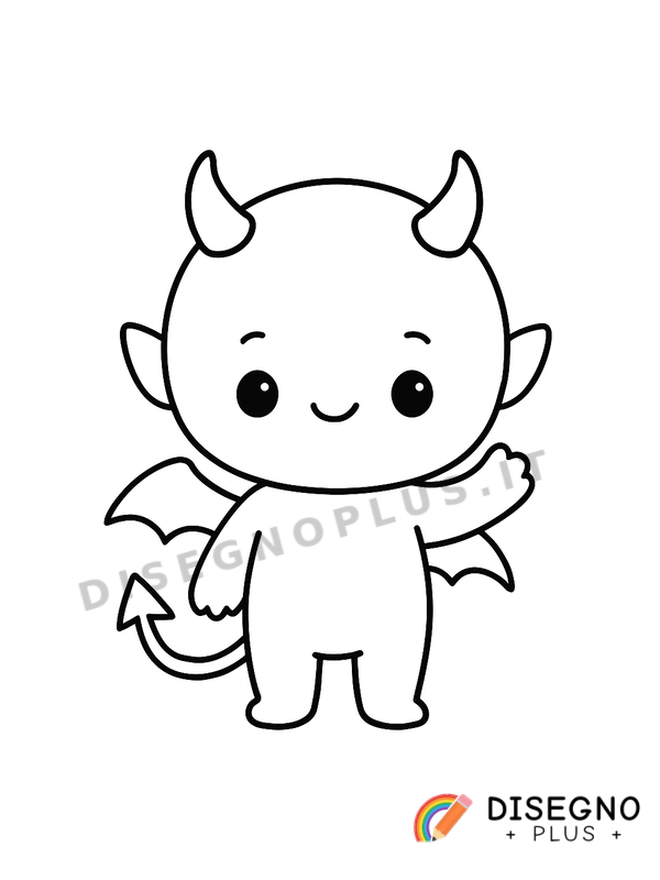 Disegno Diavoletto da colorare