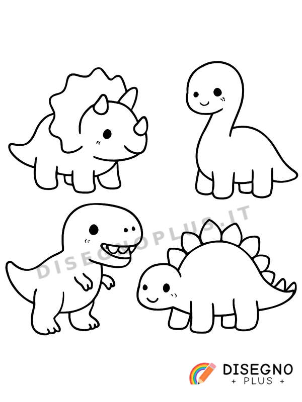 Disegno Dinosauri giganti in eruzione vulcanica   da stampare e colorare