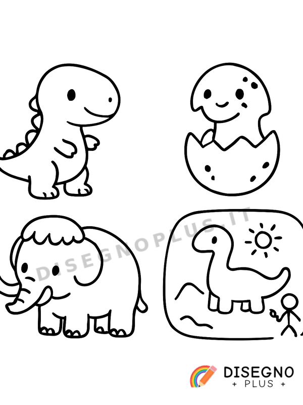 Disegno Disegni preistorici da colorare