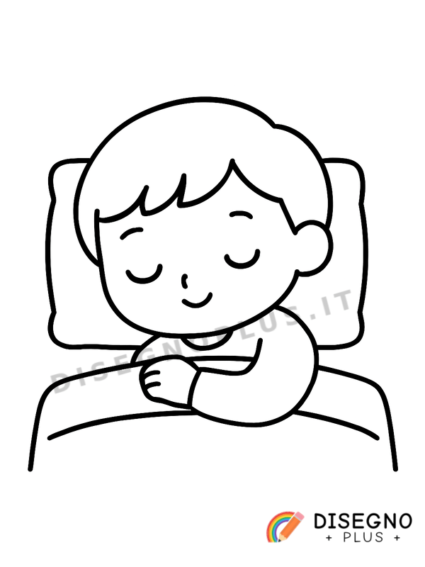 Disegno Dormire da colorare