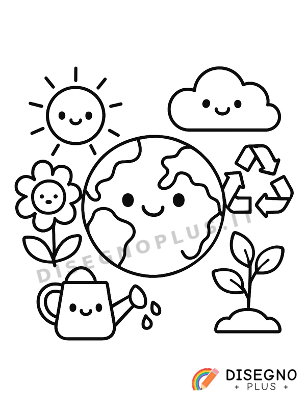 Disegno Ecologia da colorare