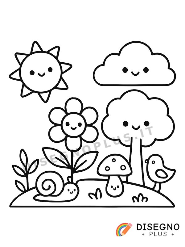 Disegno Ecosistema da colorare