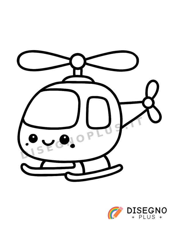 Disegno Elicottero da colorare