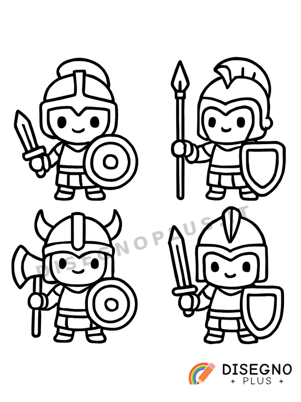 Disegno Elmi antichi da colorare