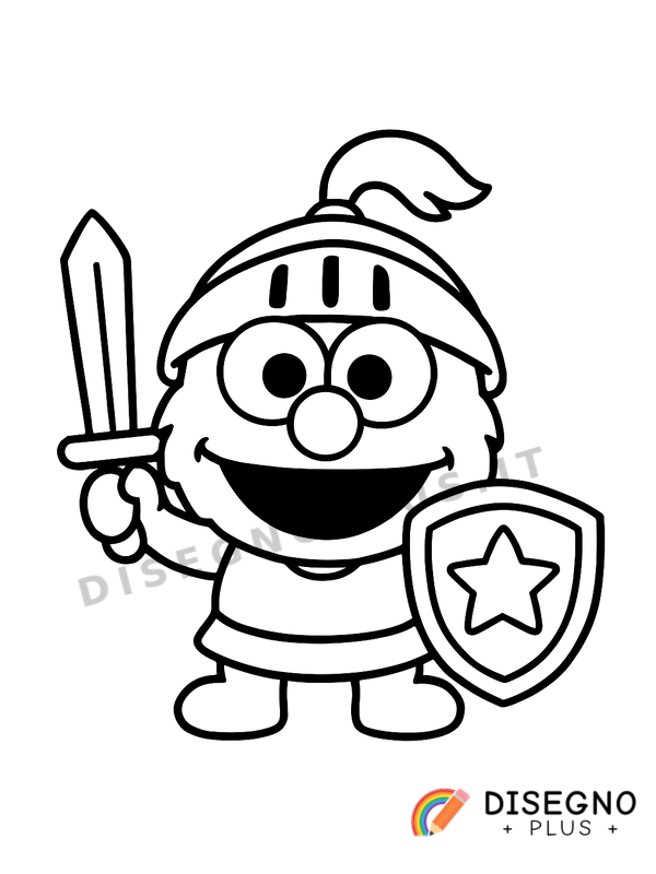 Disegno Elmo da colorare