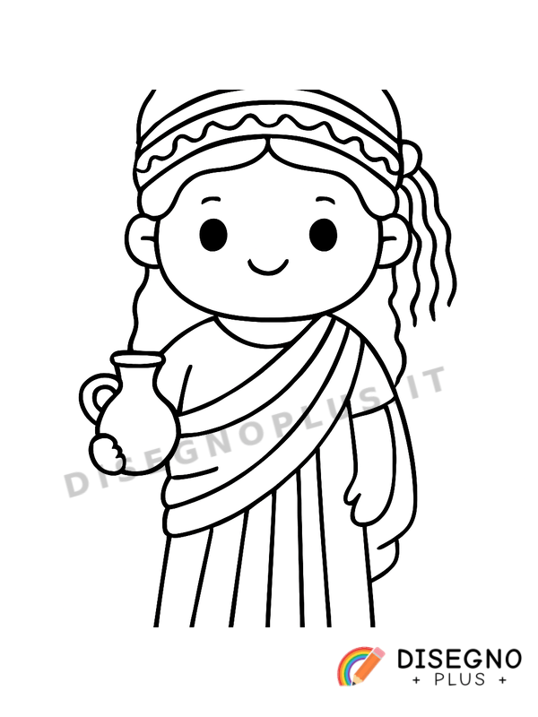 Disegno Etrusco da colorare