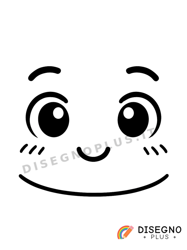 Disegno Faccia da colorare