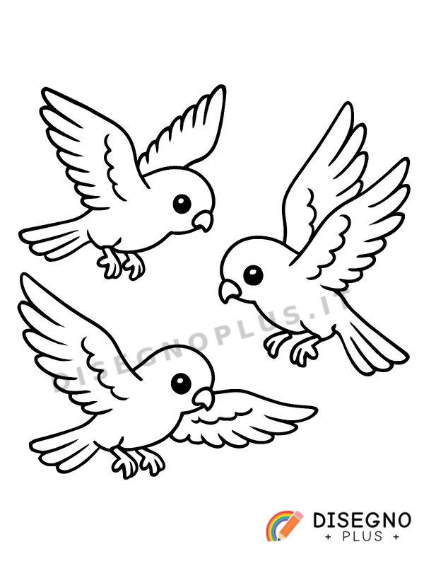 Disegno Falchi in picchiata veloce verso la preda silenziosa   da stampare e colorare