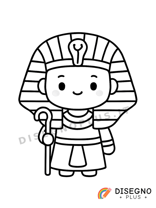 Disegno Faraoni egizi da colorare