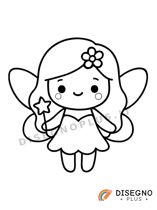 Disegno Fatina da colorare