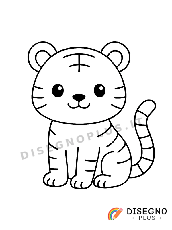 Disegno Felino che si struscia su un tronco   da stampare e colorare