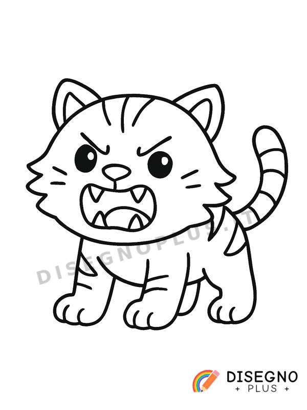 Disegno Feroce predatore della notte con artigli affilati   da stampare e colorare