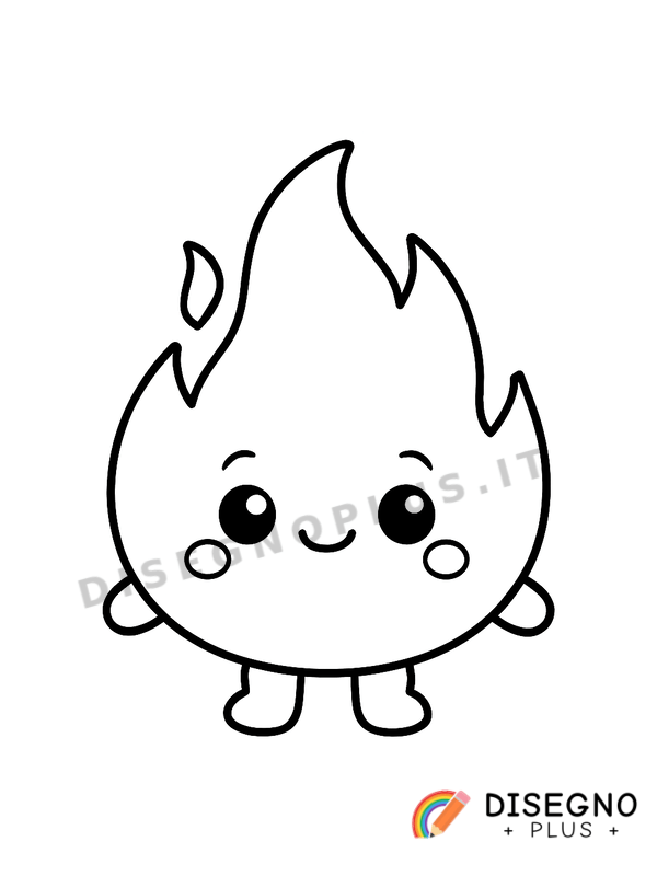 Disegno Fiamma da colorare