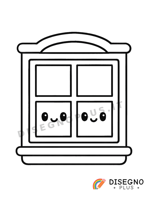Disegno Finestra di vetro da colorare
