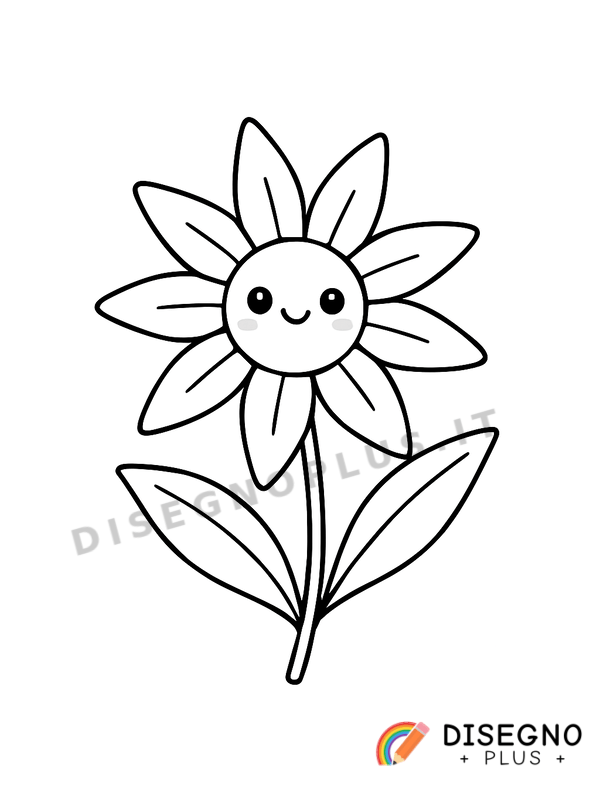 Disegno Fiore di montagna da colorare