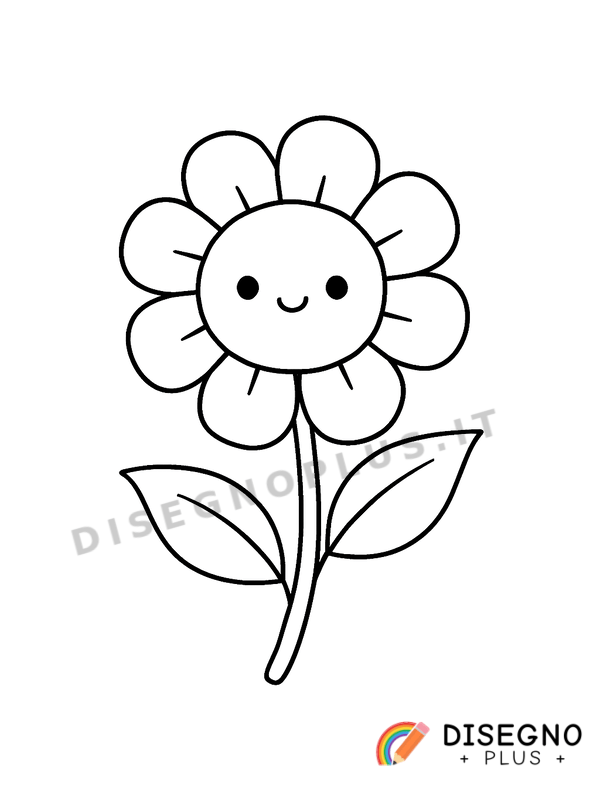 Disegno Fiore estivo da colorare