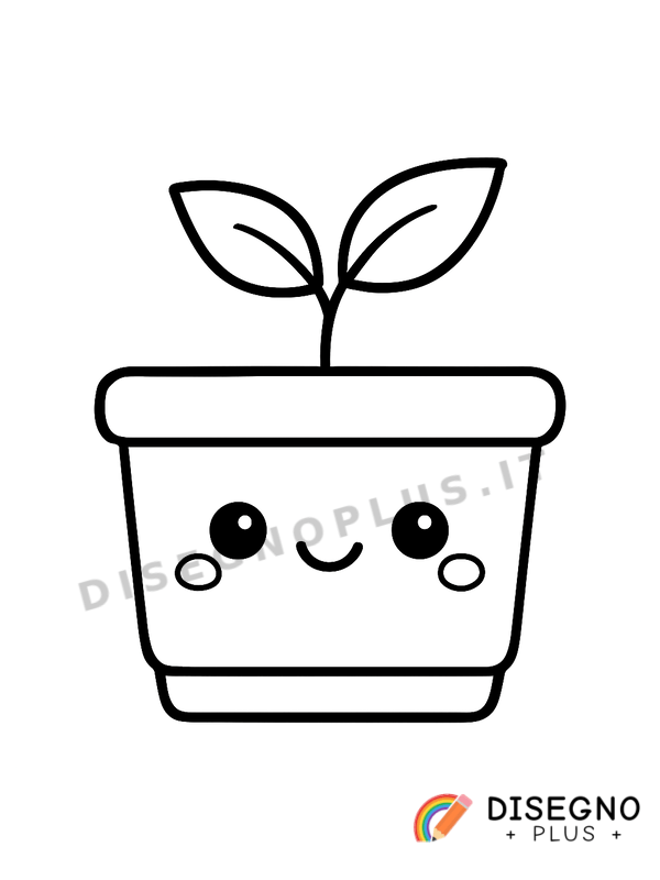 Disegno Fioriera da colorare