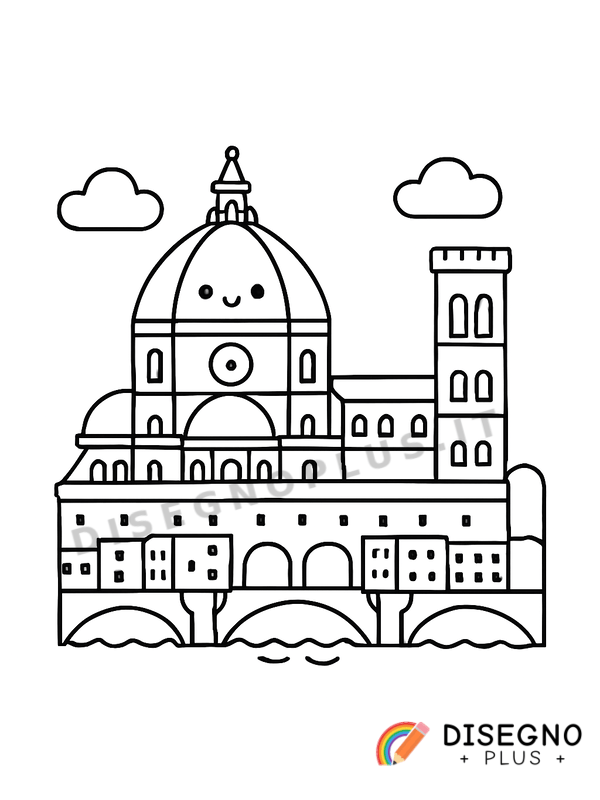 Disegno Firenze da colorare