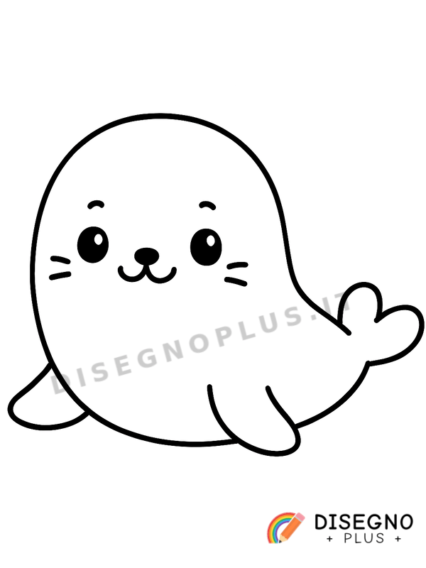 Disegno Foca da colorare