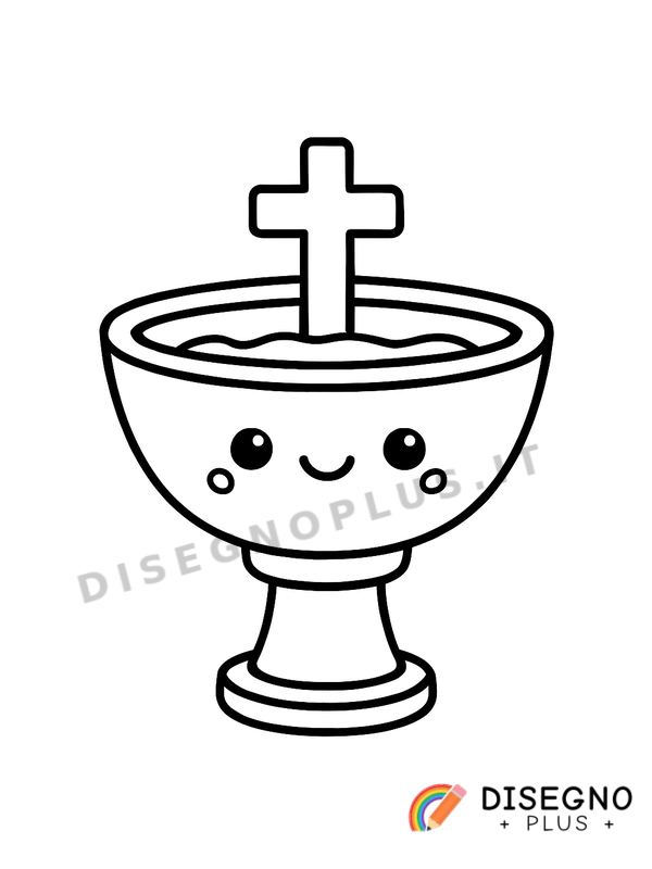 Disegno Fonte battesimale in marmo   da stampare e colorare