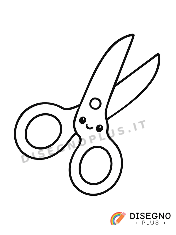Disegno Forbici da colorare
