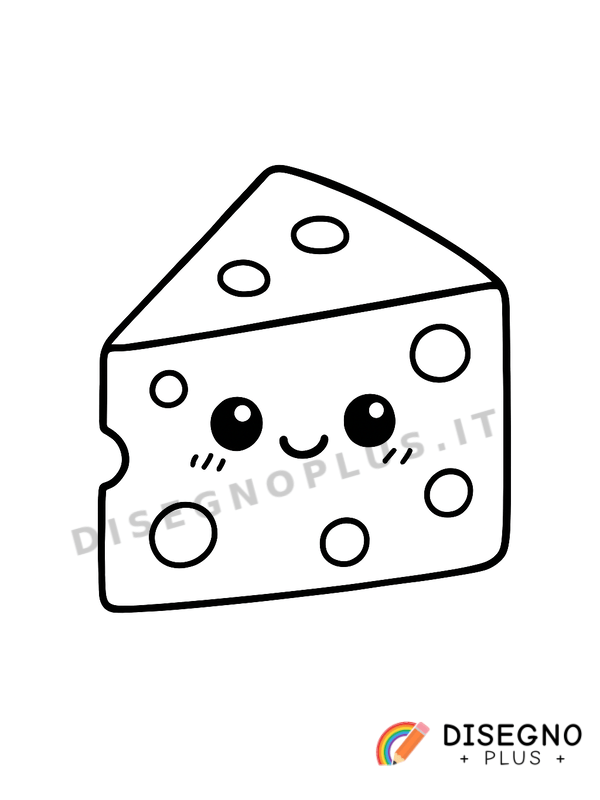 Disegno Formaggio da colorare