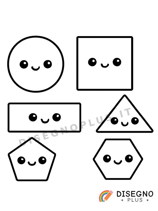 Disegno Forme geometriche da colorare