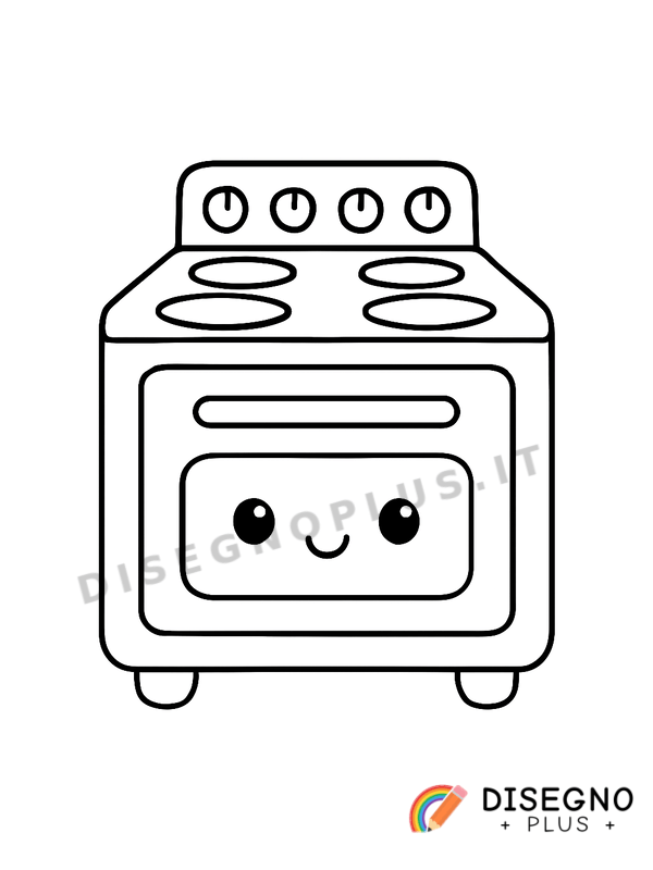 Disegno Fornello da colorare