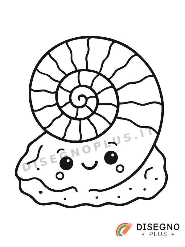 Disegno Fossile da colorare