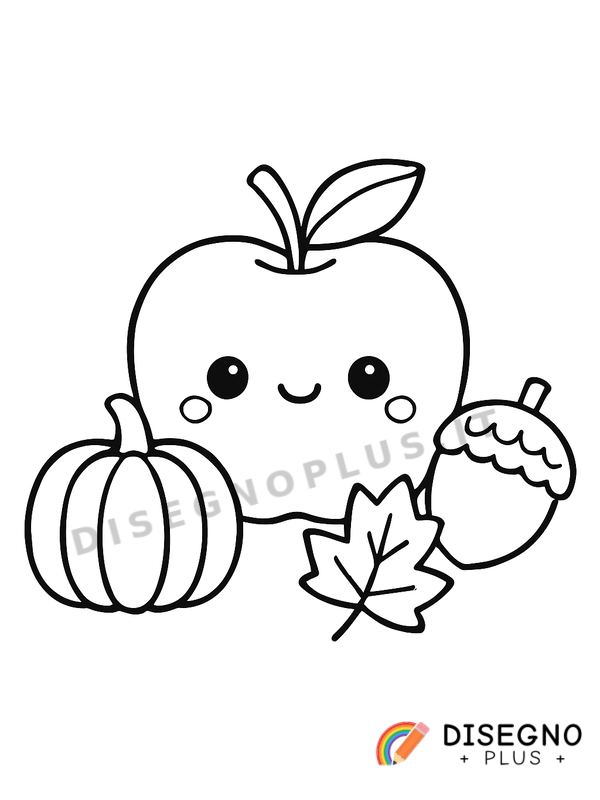 Disegno Frutto autunnale da colorare