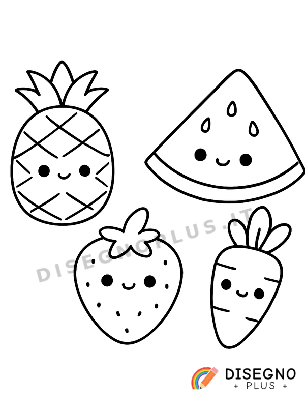 Disegno Frutto dell’estate da colorare