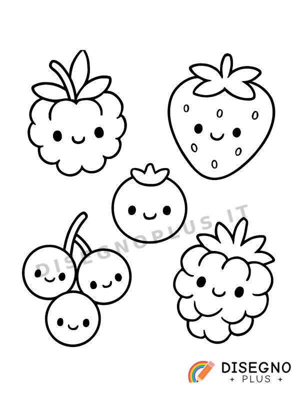 Disegno Frutto di bosco da colorare