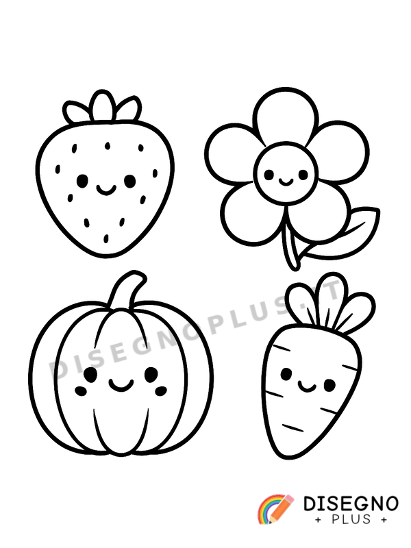 Disegno Frutto di primavera da colorare