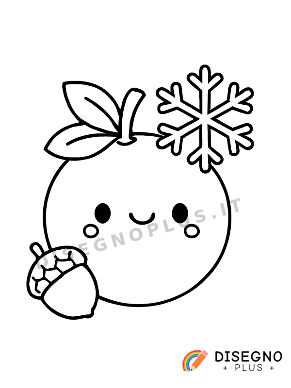 Disegno Frutto invernale da colorare