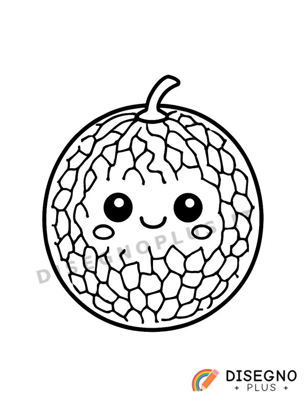 Disegno Meloni da colorare